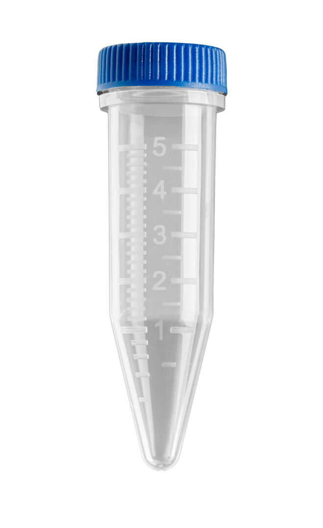 Sterile Five-O™ 5mL MacroTubes™ w/ attached screw caps-Racked